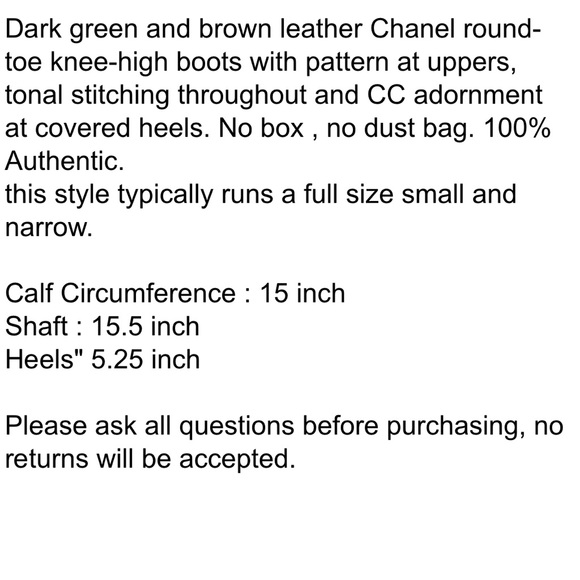 CHANEL Boots Suede Leather Platforms! - Picture 9 of 9